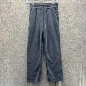 Lululemon Pants Women 2 Gray Modal Blend Lounge Softstreme High Rise Straight